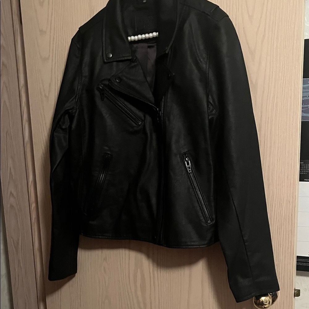 Blank NYC Vegan Black Leather Jacket for Women